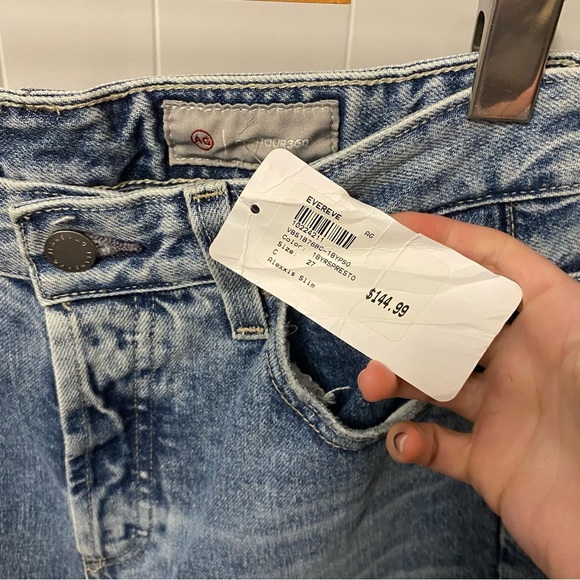 NWT Ag Adriano Goldschmied Alexxis Slim High Rise Vintage Jeans Contour Ag-Ed - Picture 13 of 13